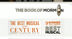 Desktop Screenshot of bookofmormonbroadway.com